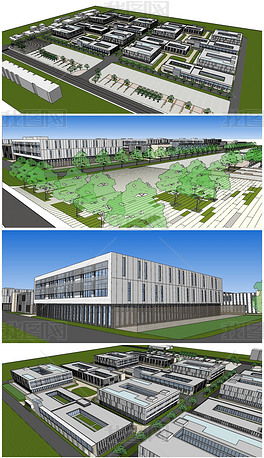 工業產業創意園規劃與建筑設計模型